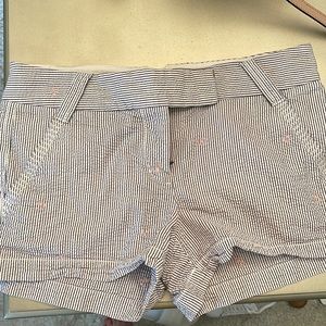 J. Crew factory nautical striped seersucker short 2.5